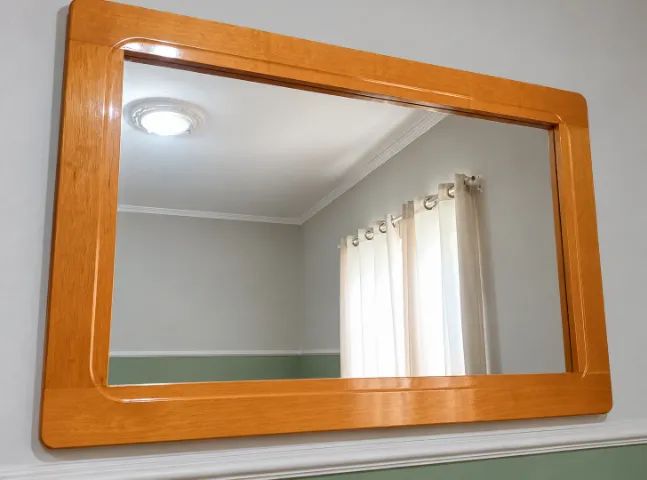 Conjunto Sala de Jantar: Mesa 6 Cadeiras, Buffet e Espelho - Foto 4