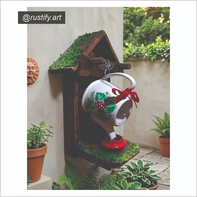 Comedouro de Pássaros - Peça Decorativa
