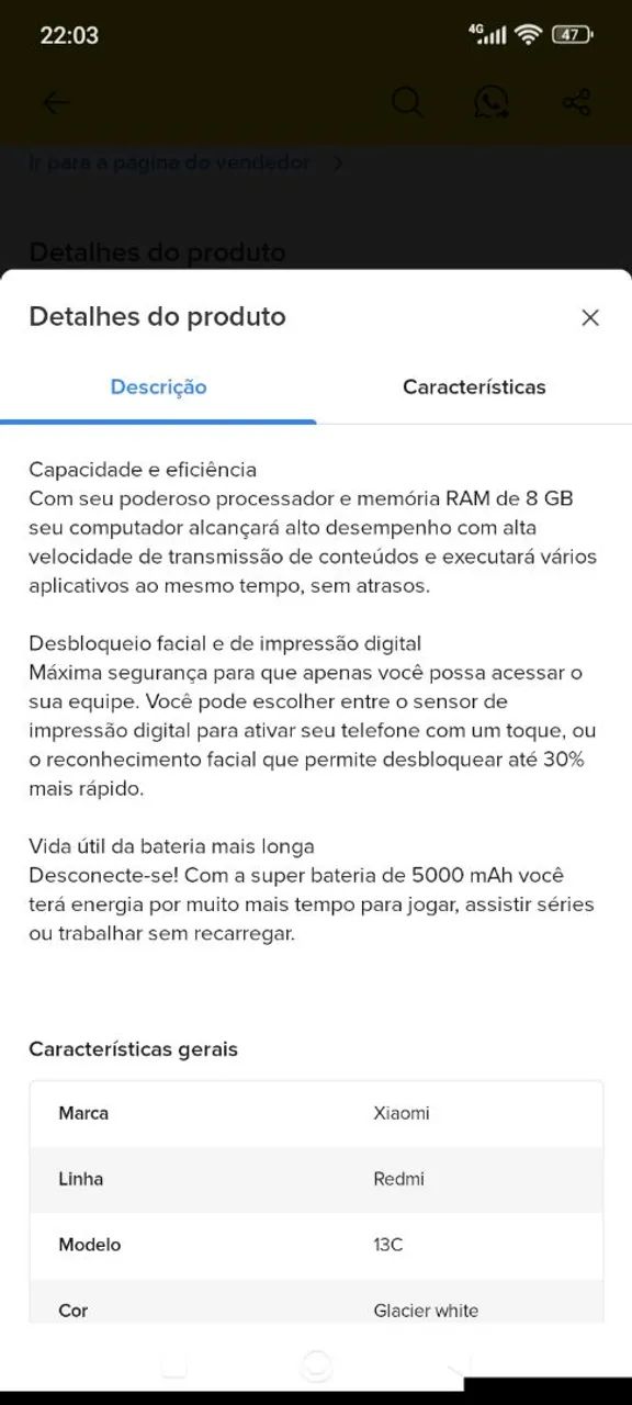 Smartphone Xiaomi Redmi 13C - Foto 5