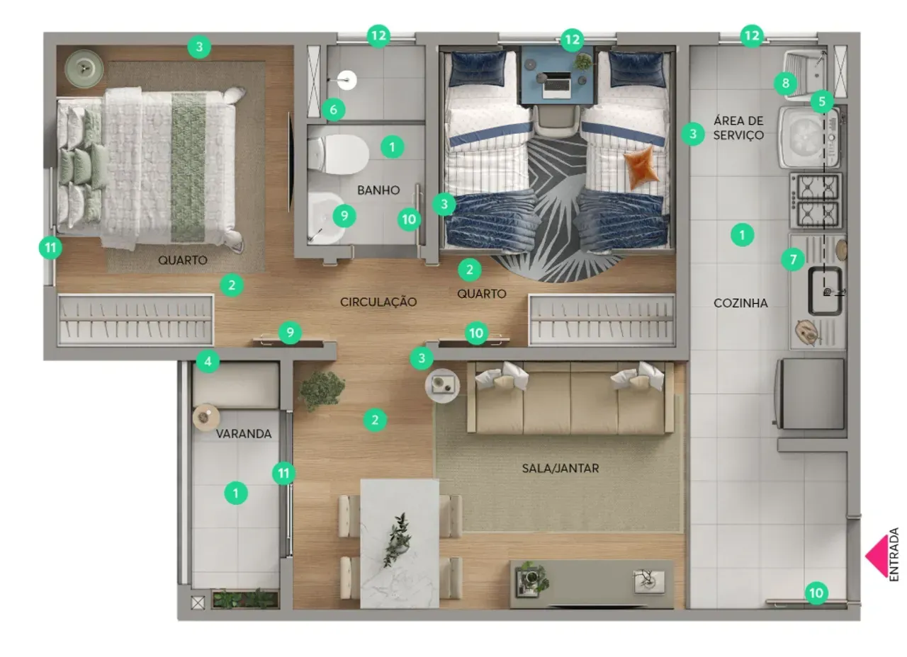 PLANTA 44m²