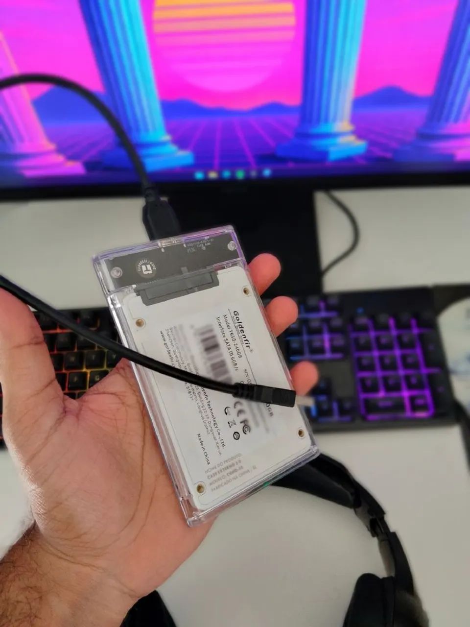 SSD 240GB + CASE EXTERNO USB - Foto 2
