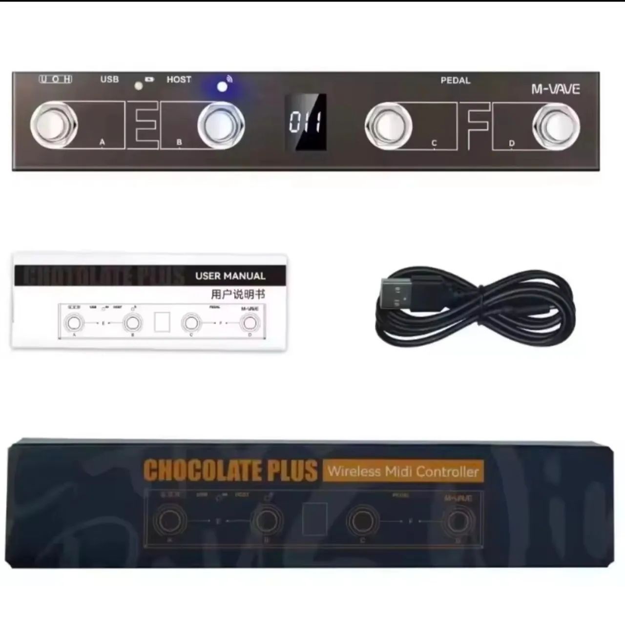 CONTROLADOR MIDI M-VAVE CHOCOLATE PLUS BLUETOOTH E USB - Foto 2