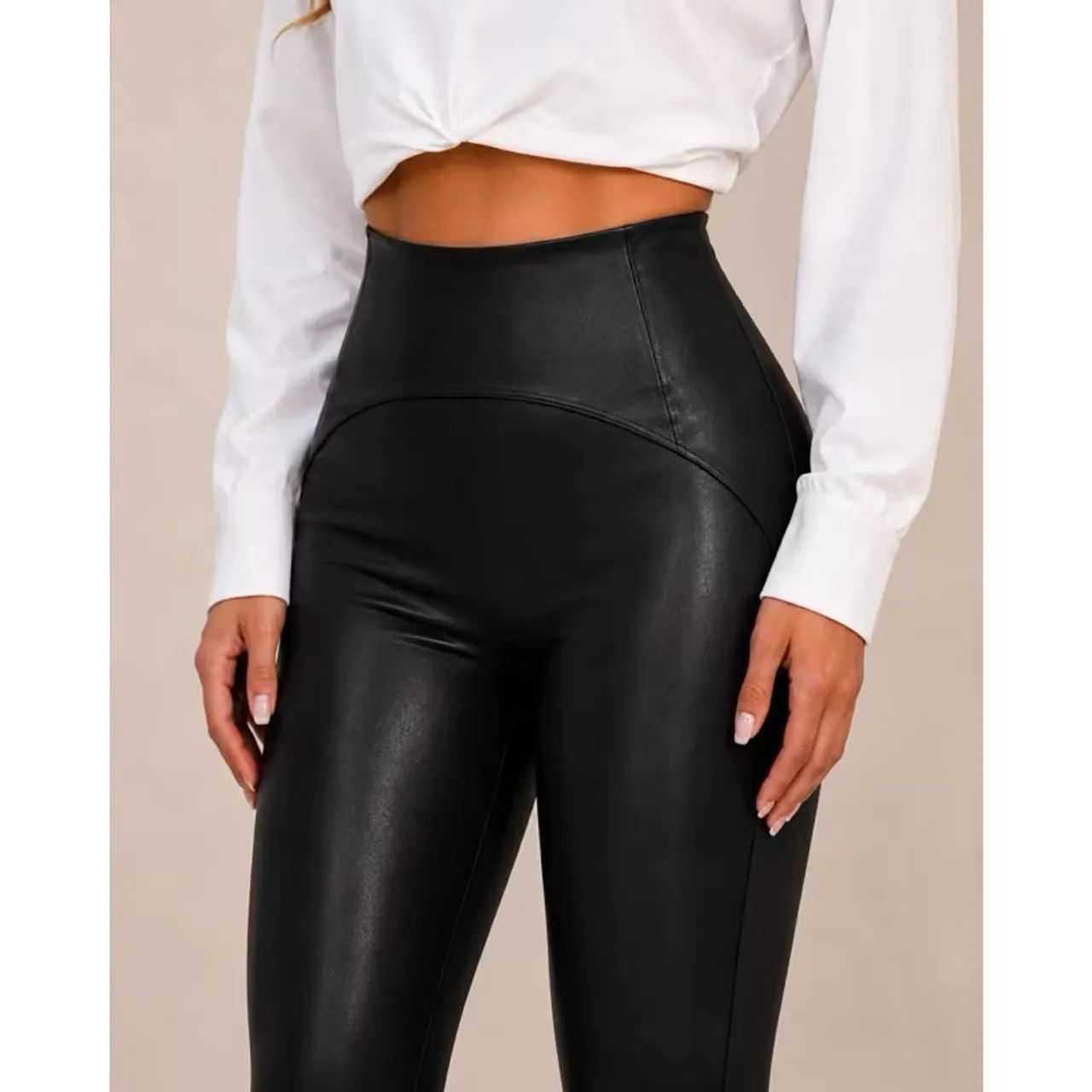Calça PU flanelada 
