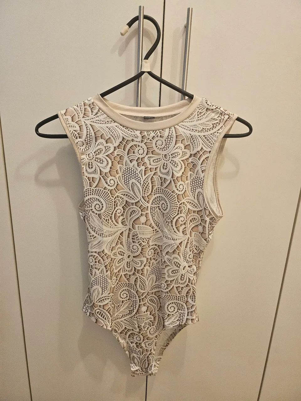 Body estampado imitando renda (NOVO) Shein