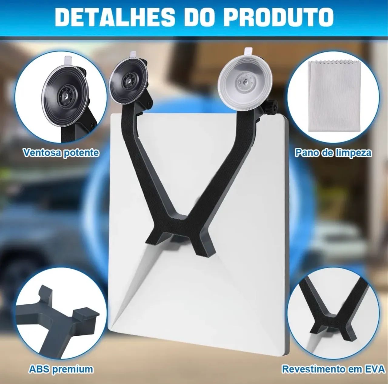 Suporte Starlink Mini - Veicular com Ventosa Interno