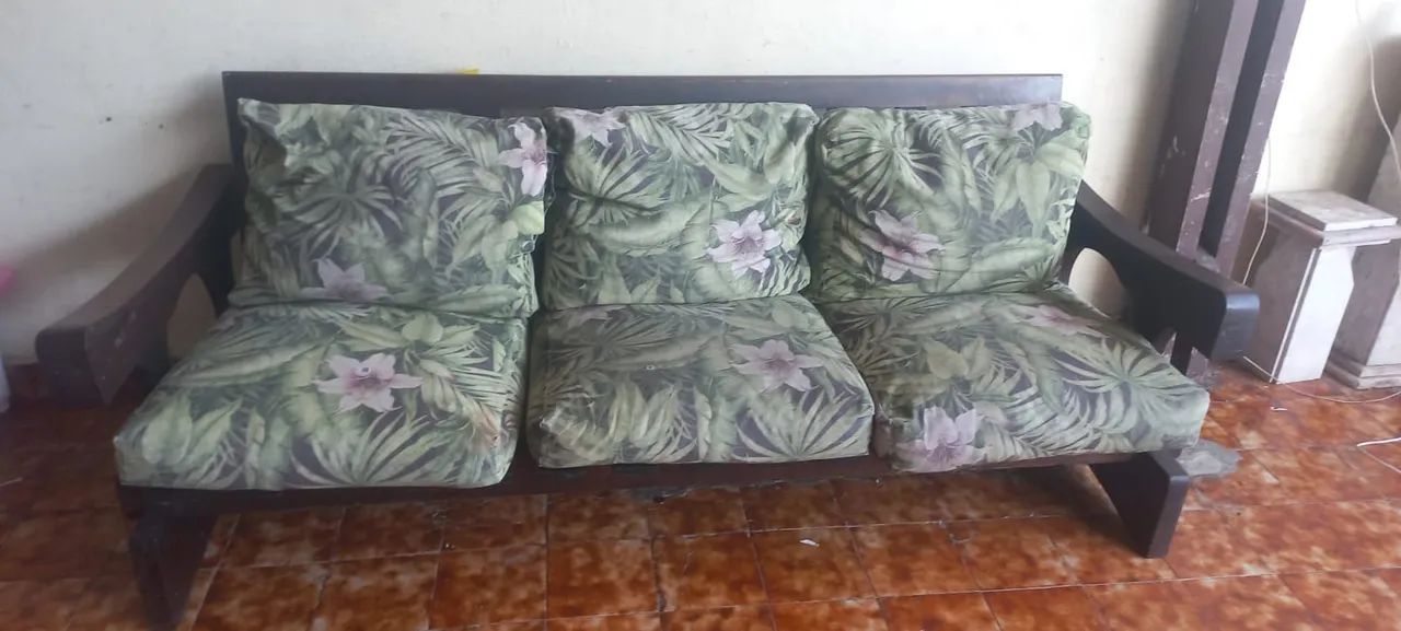 Jogo de Sofa de madeira maciça  - Foto 2