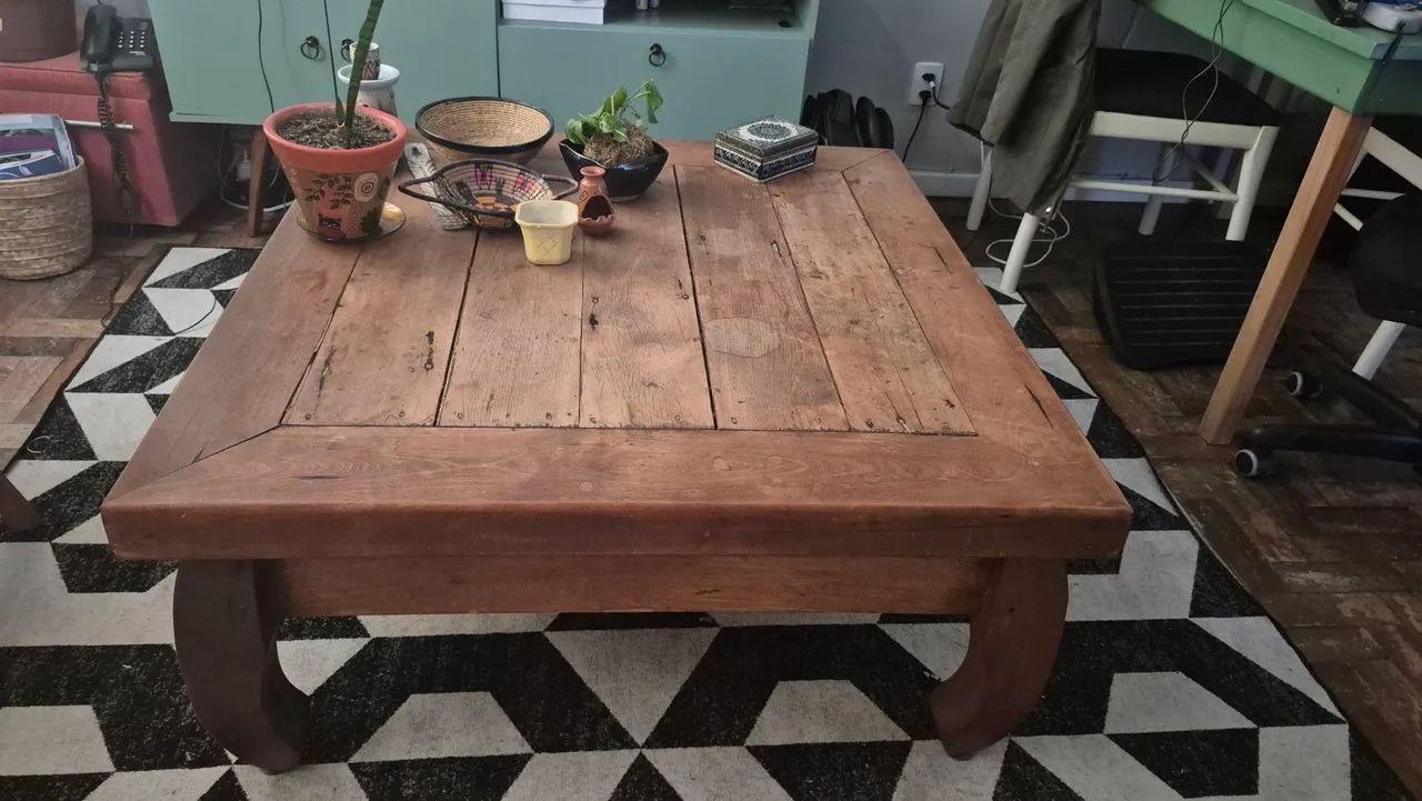 Mesa de madeira maciça de Bali - Foto 4