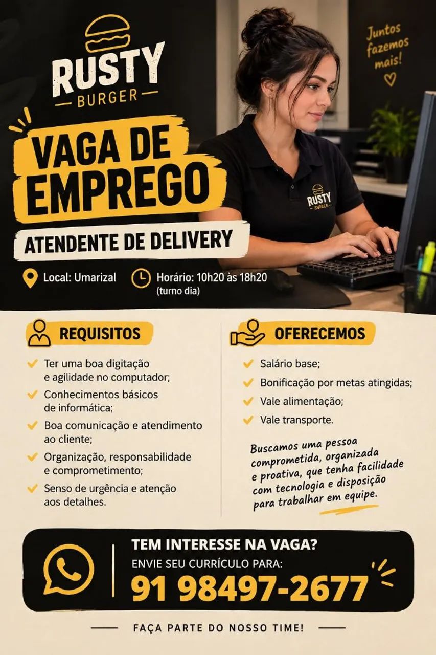 Vaga de emprego 