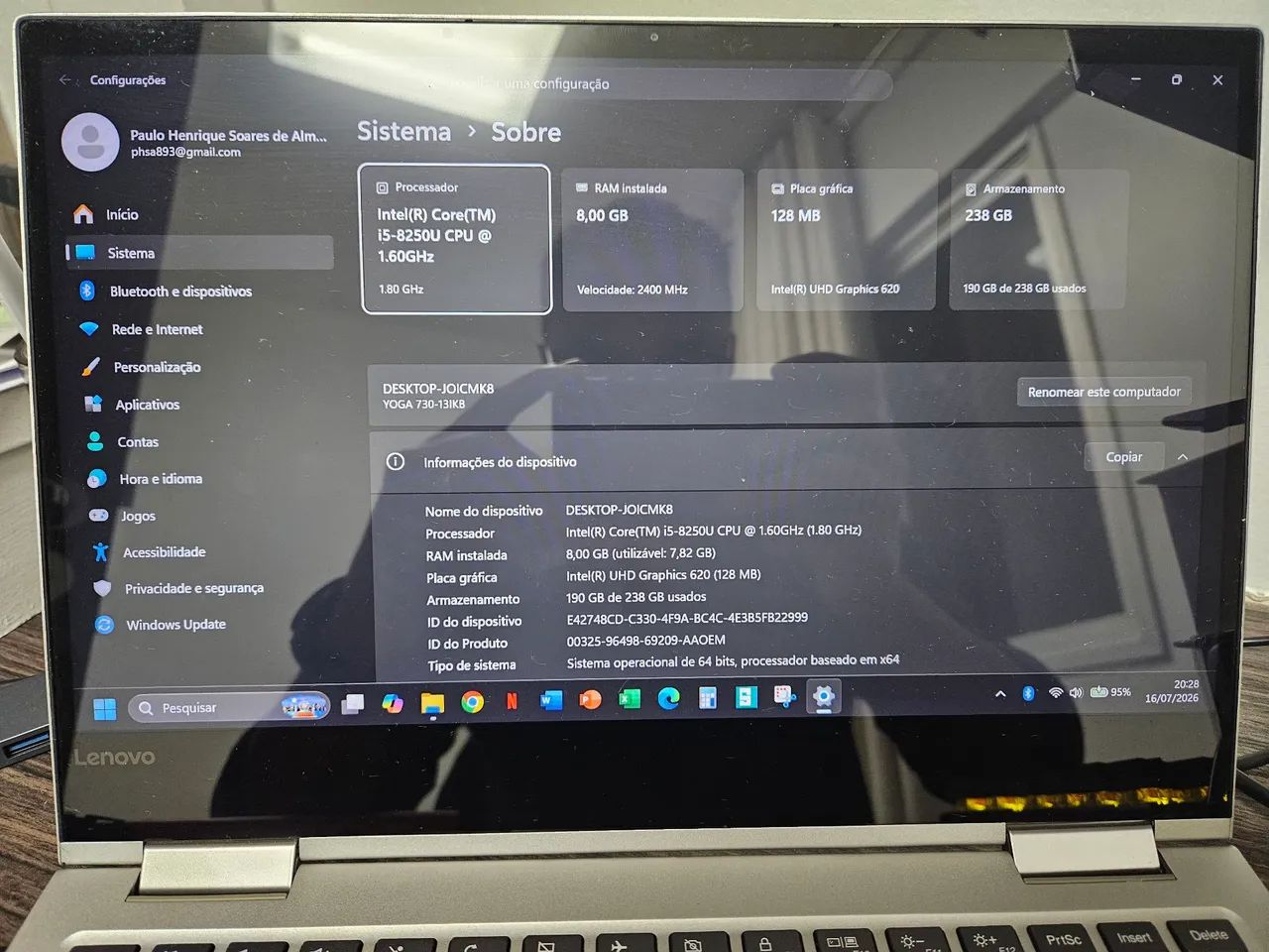 Notebook Lenovo Yoga 730 - Foto 4