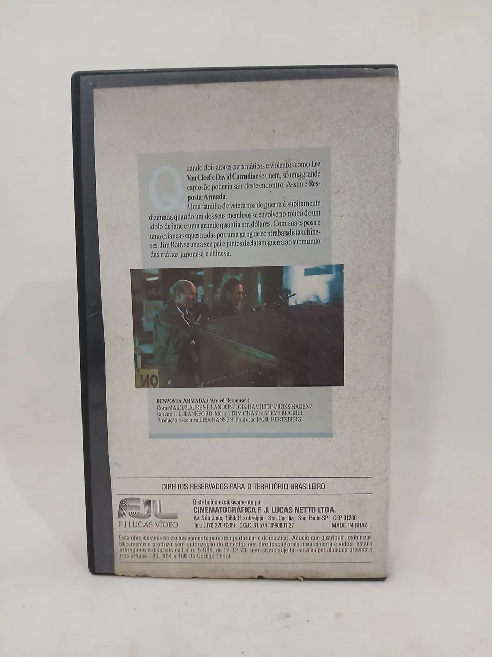 Fita VHS Filme Resposta Armada Original  - Foto 5