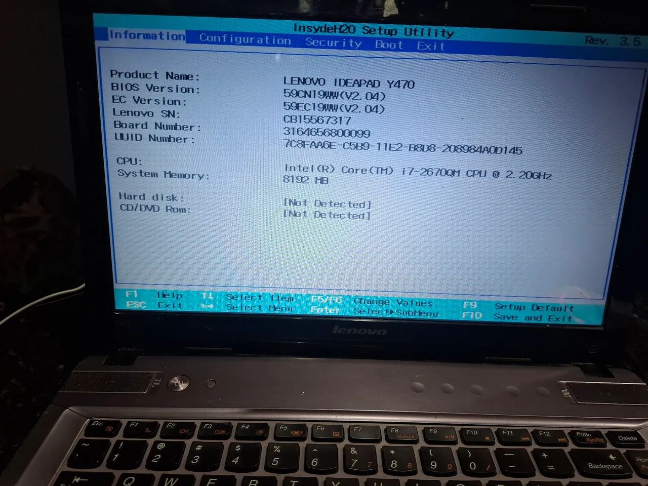 Sucata Notebook lenovo ligando