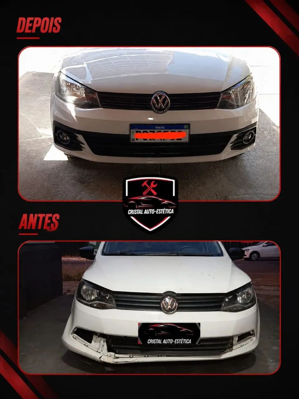 Remodelação para-choque Gol G7, para Gol G6 