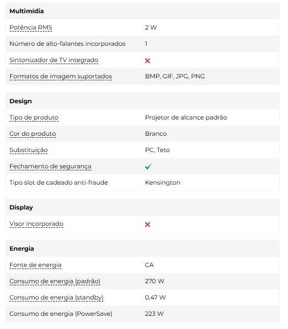 Projetor Epson EB-W12  - Foto 4