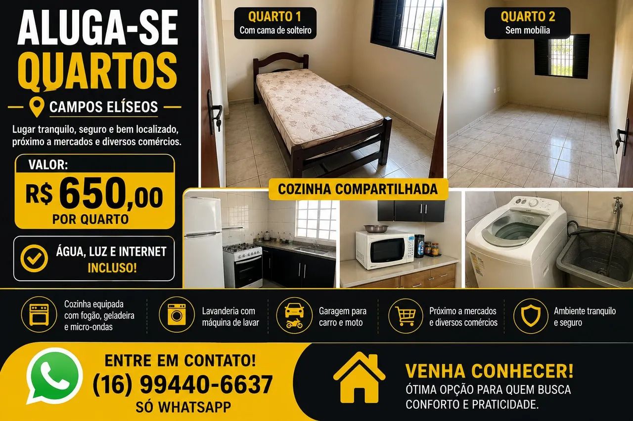 Alugo quartos 