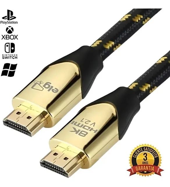 Cabo HDMI 2.1v Áudio e Vídeo UHDTV 8K Elg HS8K20 2 Metros - Foto 4