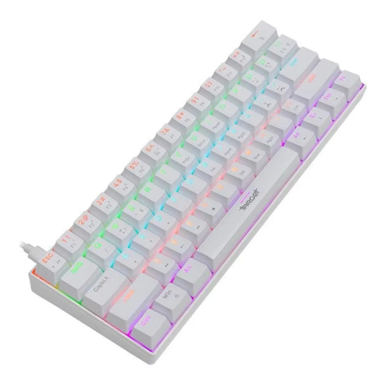 Teclado gamer Target TGT Sherman Mini Branco V2