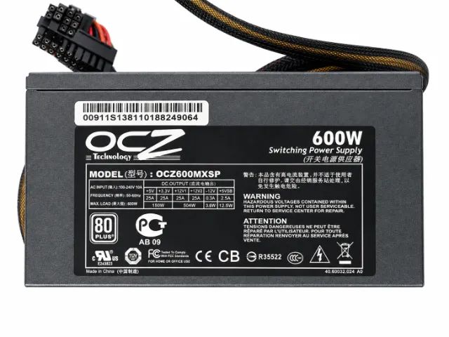 FONTE  OCZ 600 wats 80Plus - Foto 2