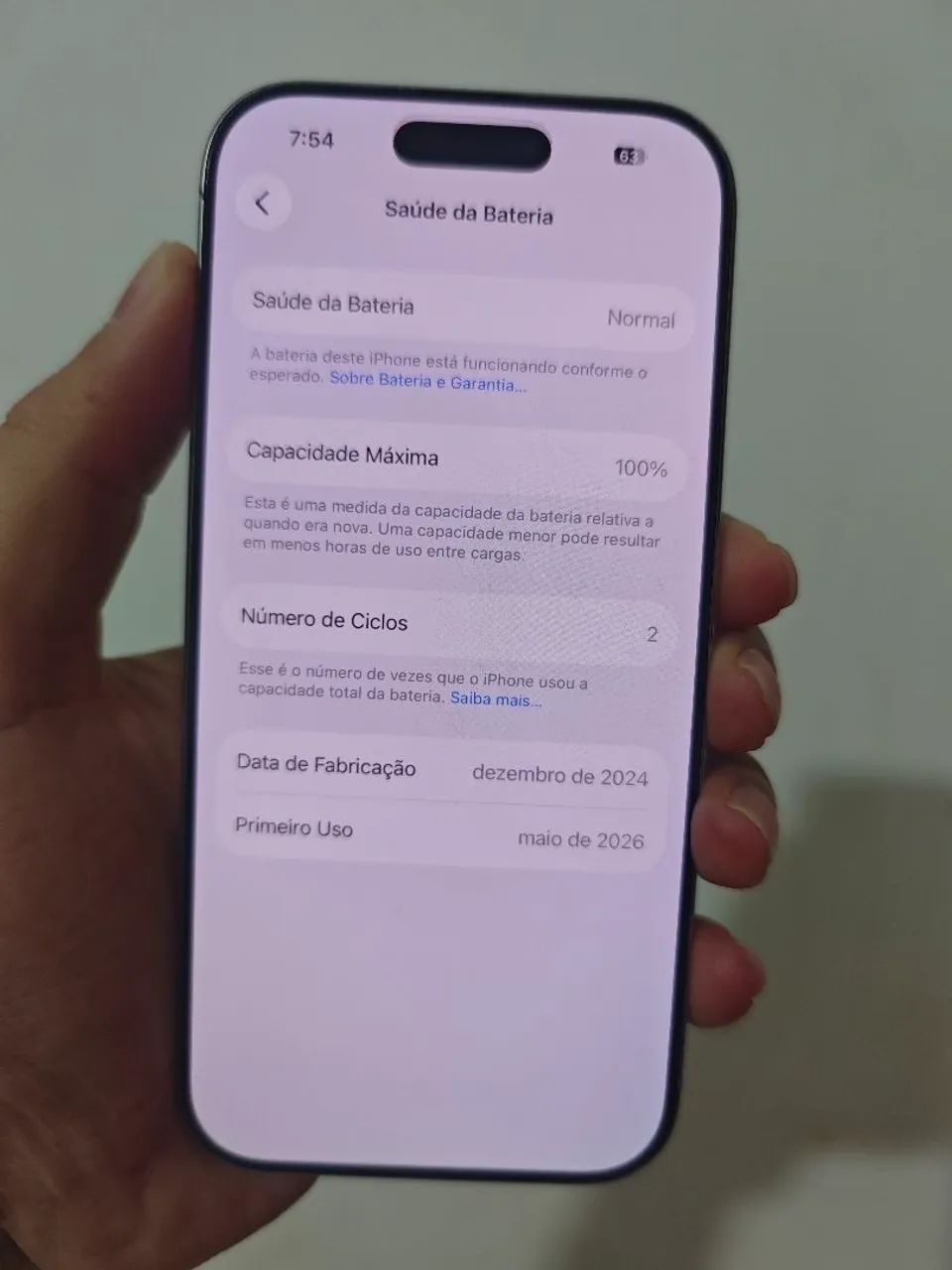 iPhone 16 Pro 256gb Titanium White Novo - Foto 2