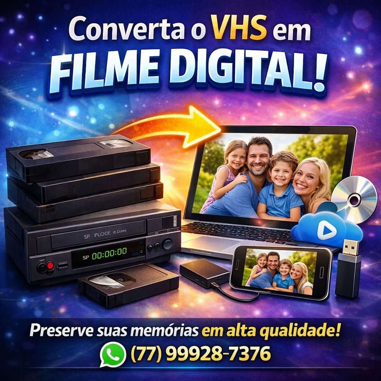 Converta o VHS em filme digital