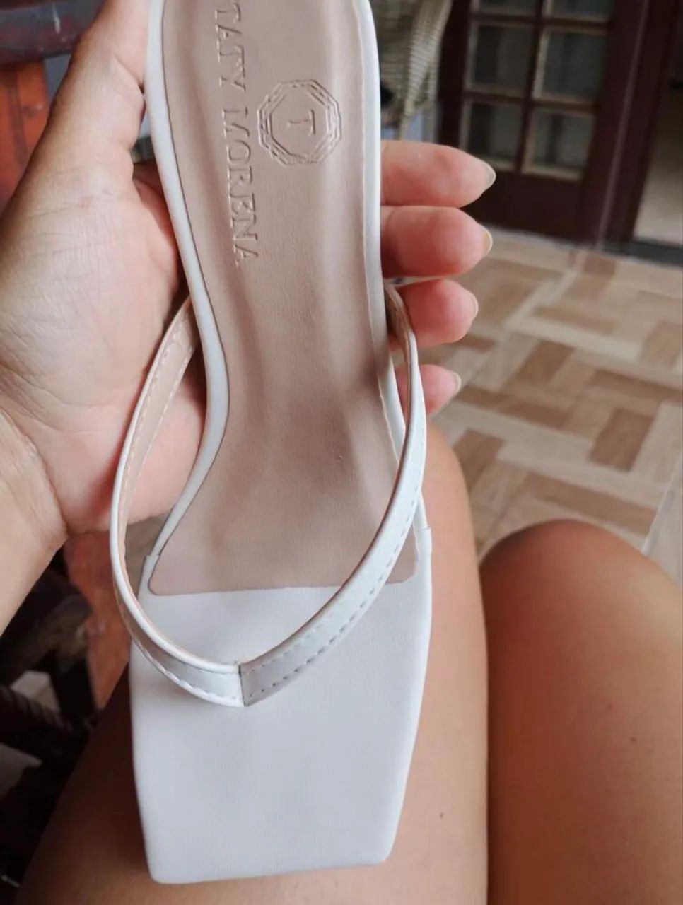 Salto branco 35 NOVO - Foto 4