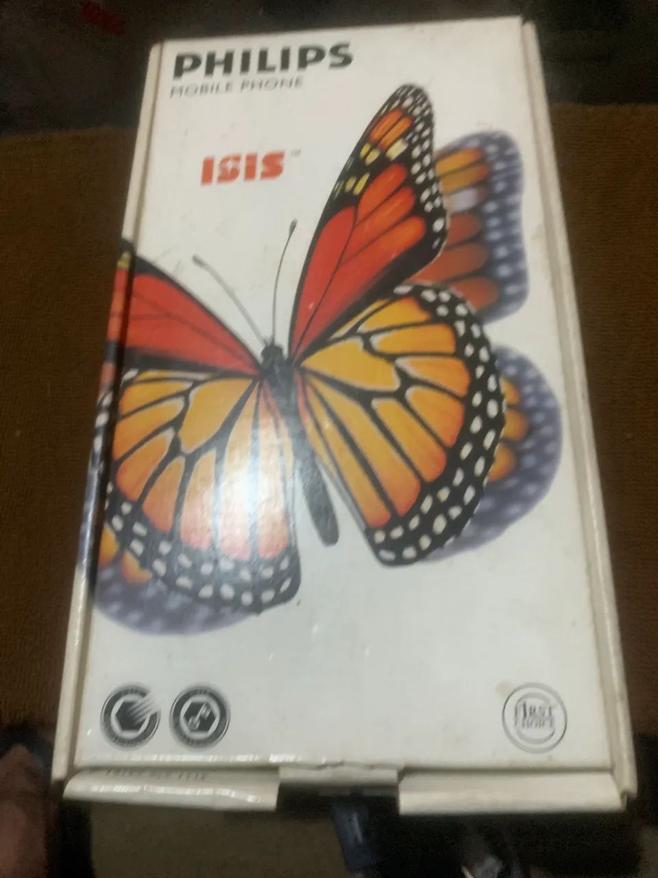 Antigo telefone celular colecionável Philips Isis.  