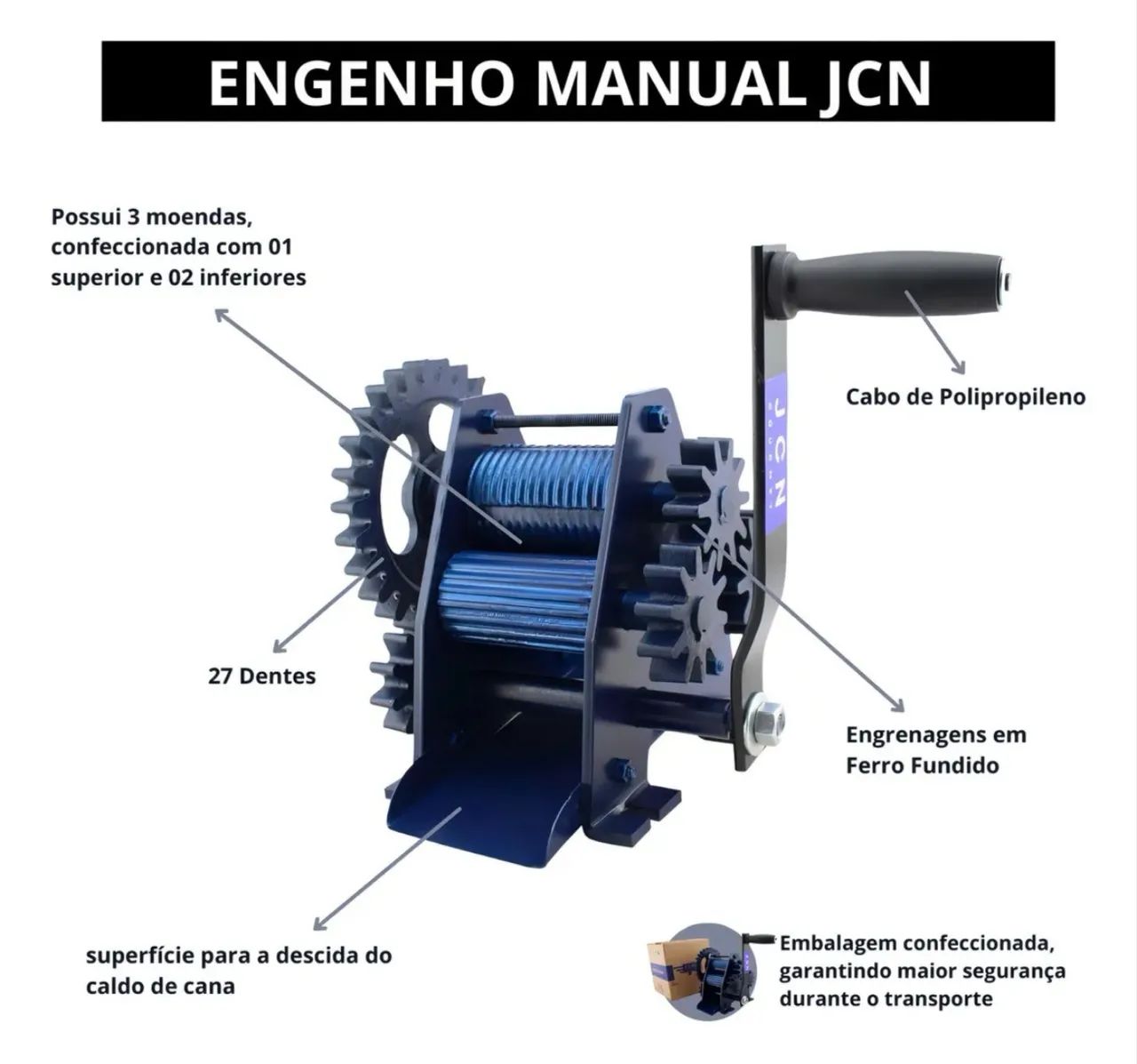 Engenho de cana manual  - Foto 4