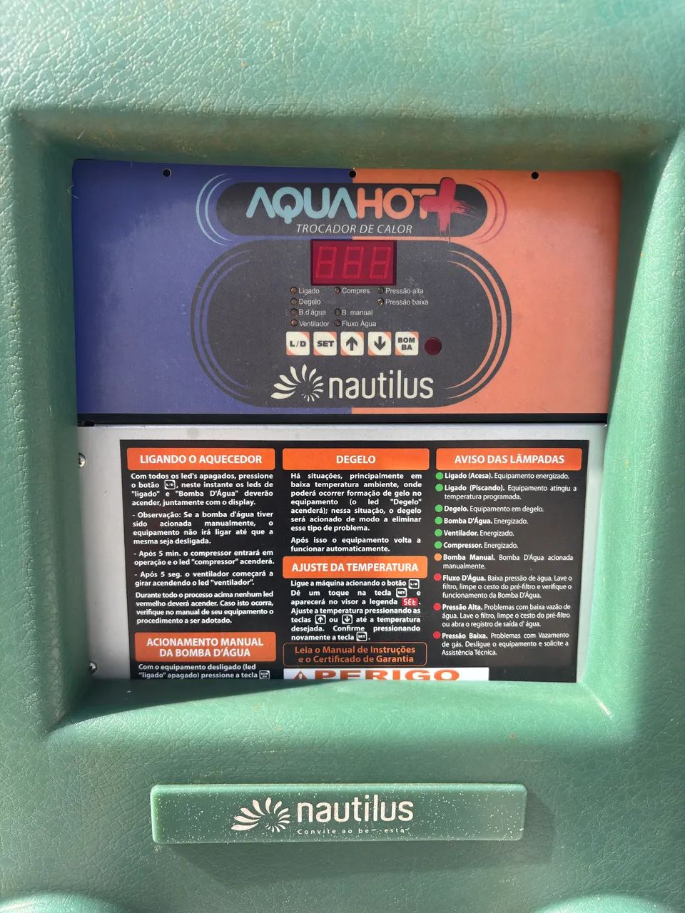 AQUECEDOR DE PISCINA 33kW - NAUTILUS - SEMI NOVO - Foto 3