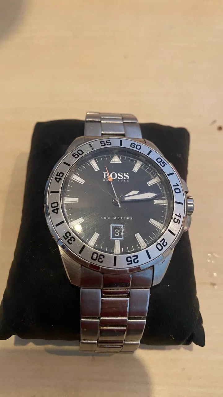 relogio hugo boss masculino prata