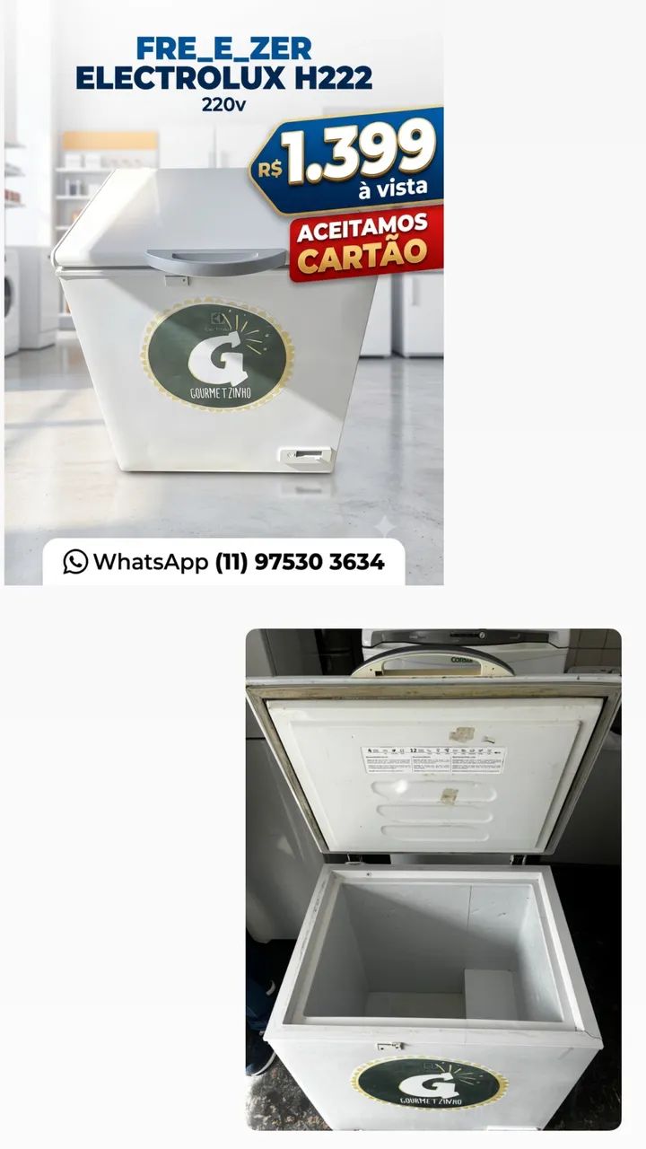 Freezer Electrolux 220v