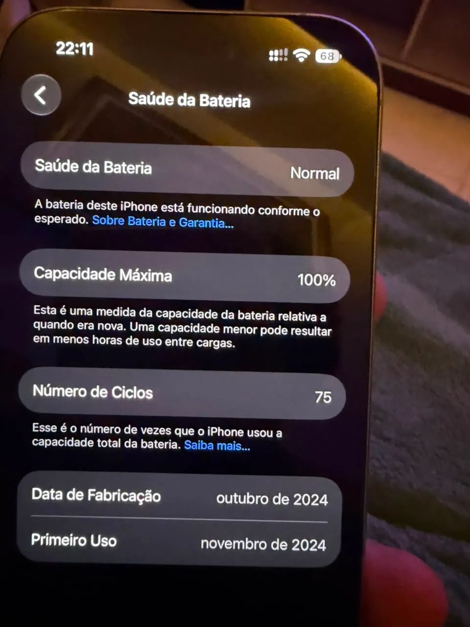 Vende-se IPhone 16 Pró - Foto 4