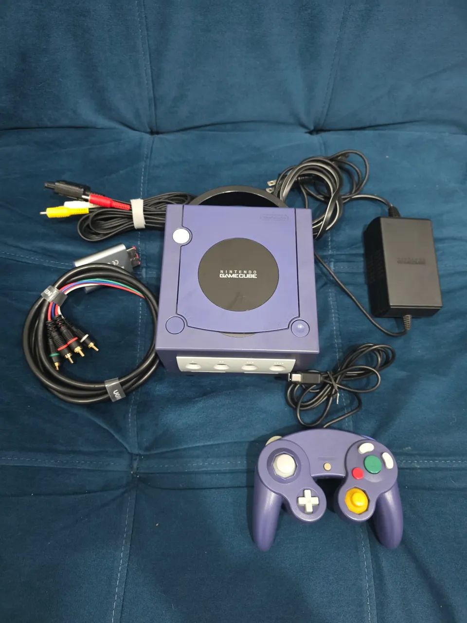 GameCube Indigo + Picoboot + Cabo Componente Bitfunx