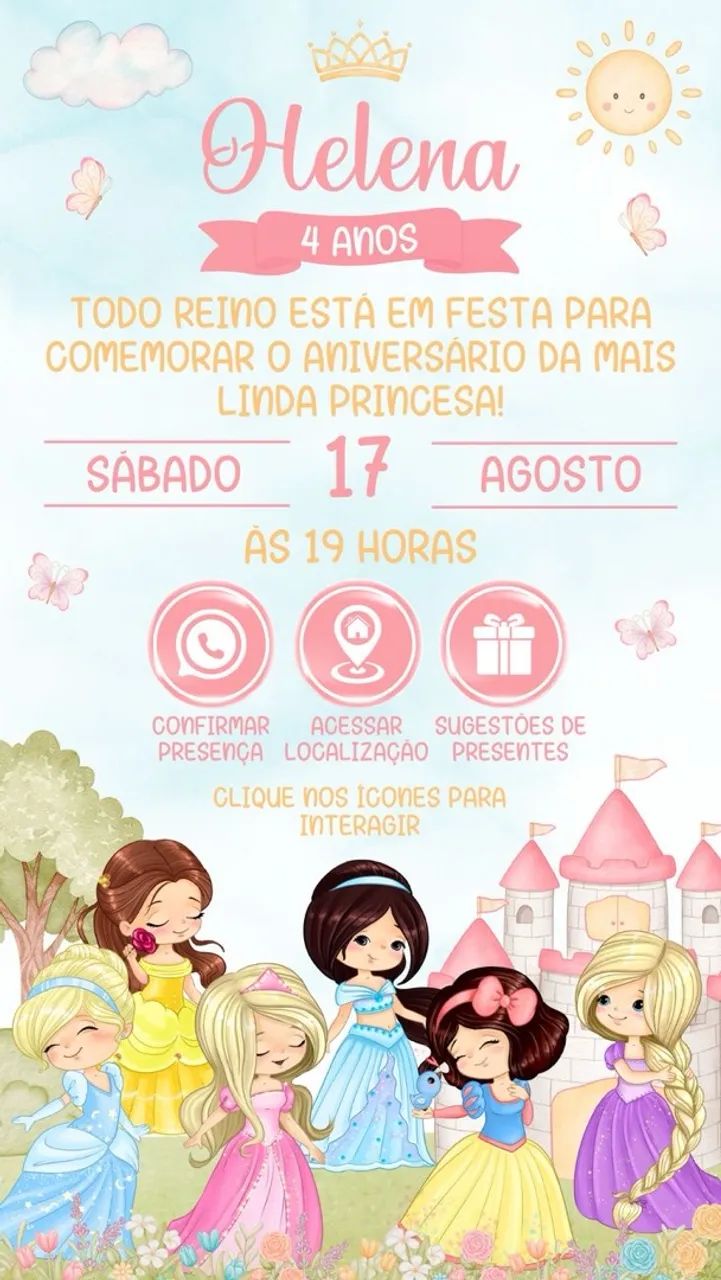 Criação de convite interativo