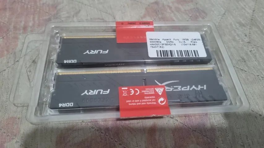 MEMÓRIA RAM HYPERX FURY 16GB (2x8GB) DDR4 3000MHZ NA CAIXA - Foto 3