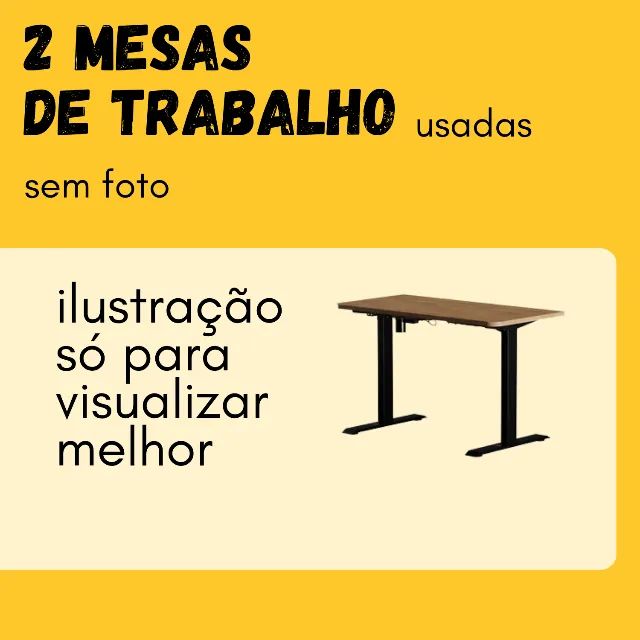 Mesas de trabalho simples