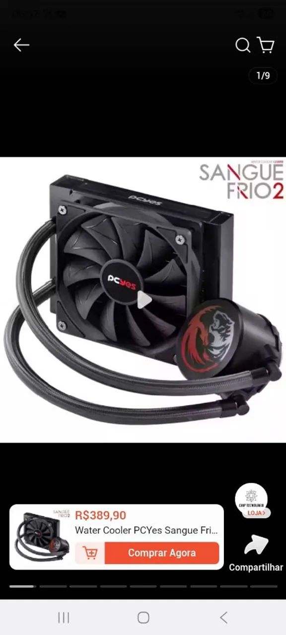 WATERCOOLER PCYES SANGUE FRIO 120MM - Foto 4