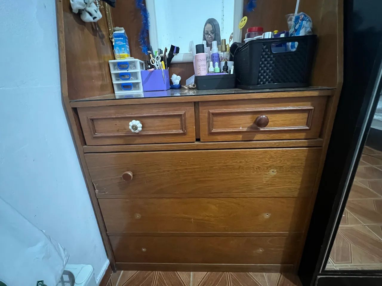 Penteadeira de Madeira usada - Foto 2