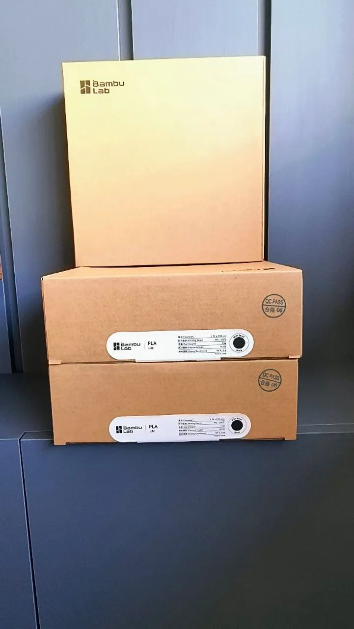 Filamento PLA Lite Bambu Lab Preto Carretel Reutilizável 