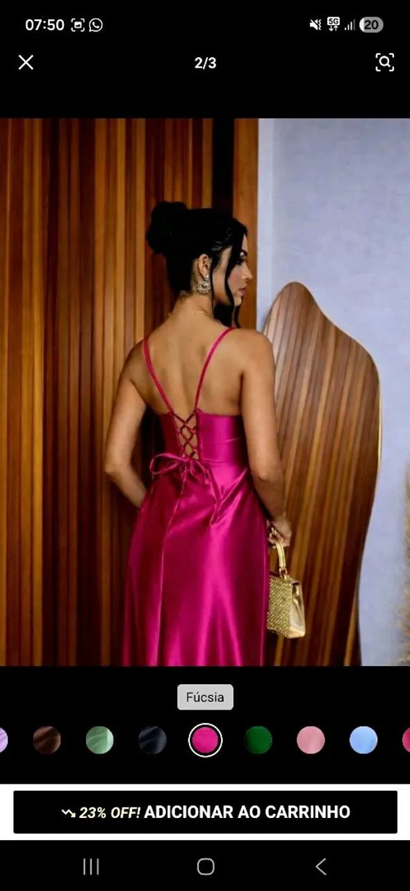 Vestido Fuscia  - Foto 2