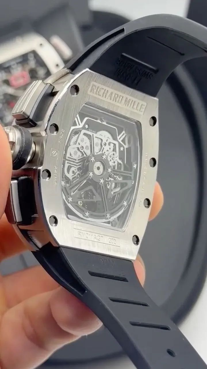 Richard Mille Automático Preto/Prata - Foto 2