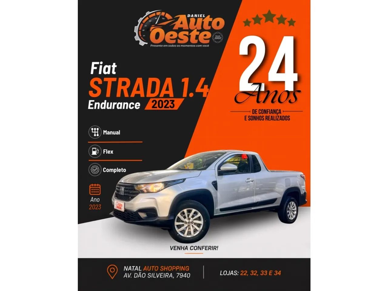 Fiat Strada Endurance 1.4 Flex 8V C 2023