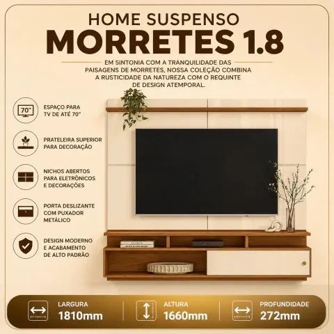 HOME SUSPENSO  PARA TV DE ATE 70 POLEGADAS
