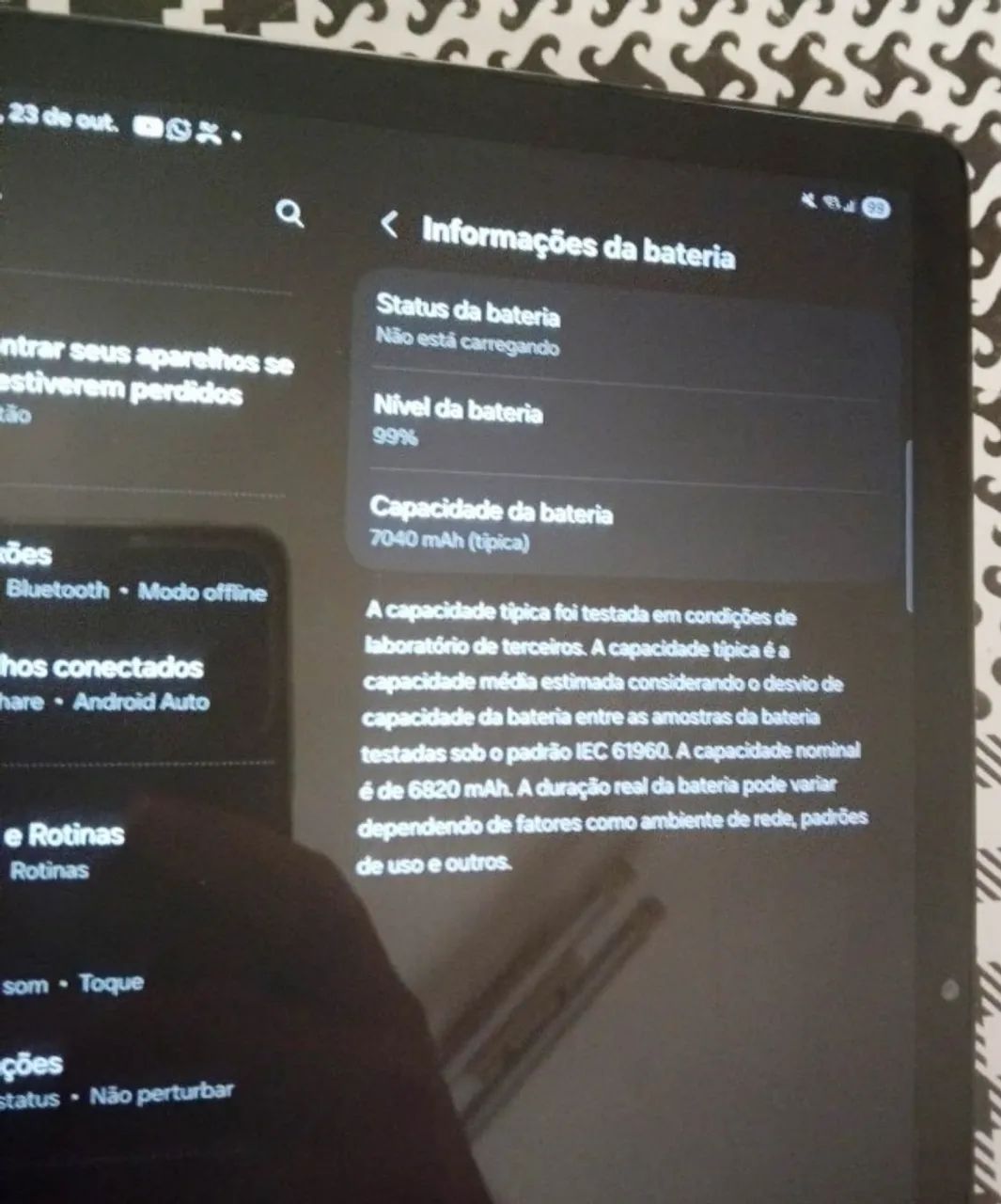 Samsung Galaxy Tab S9+ 5G - Impecável  - Foto 3