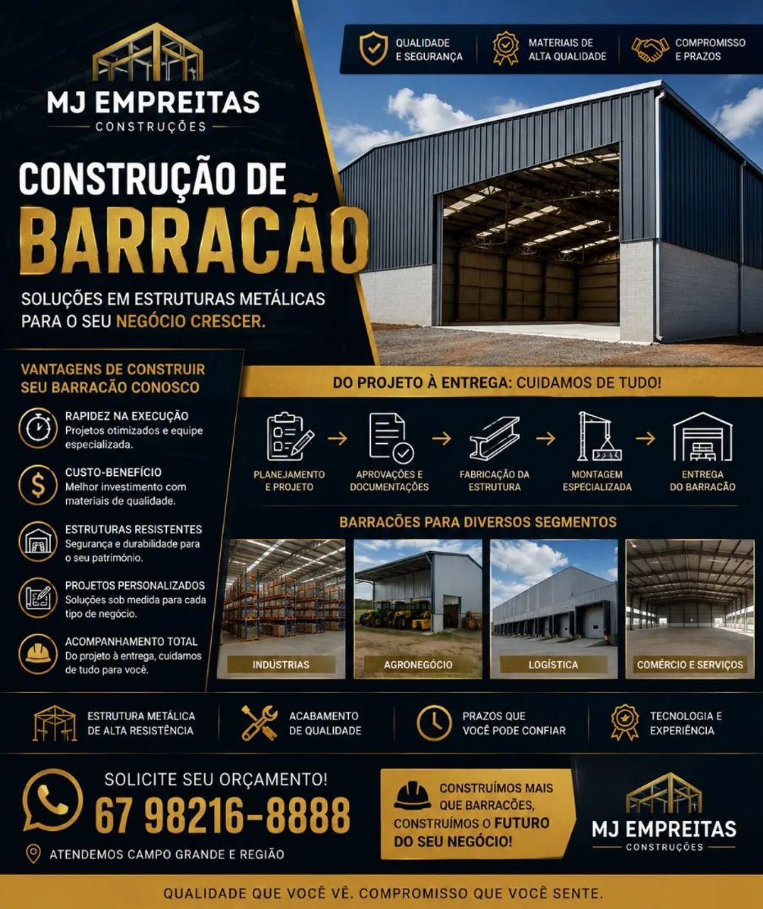 Construção de barracão 