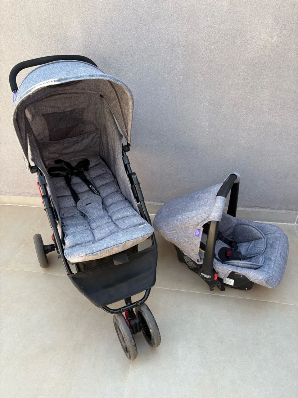 Carrinho de bebê + bebê conforto Cosco - Foto 5