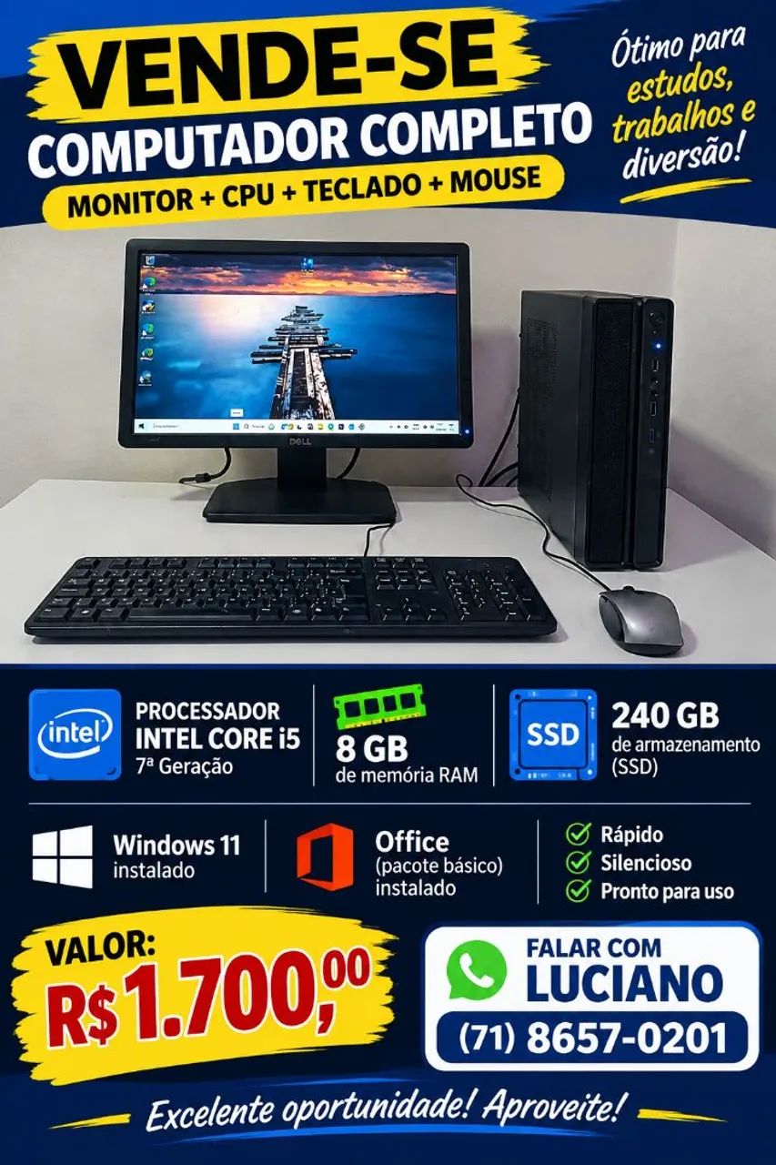 Venha comprar seu Computador com segurança 