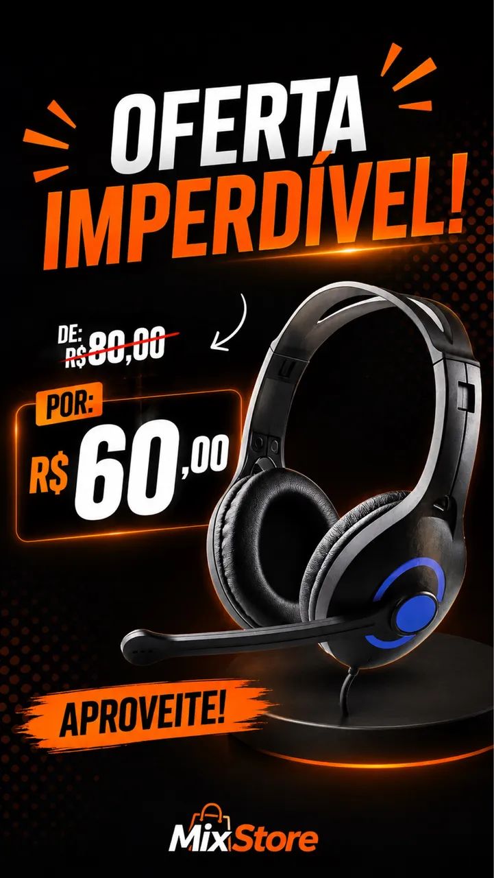 Fone de ouvido game 