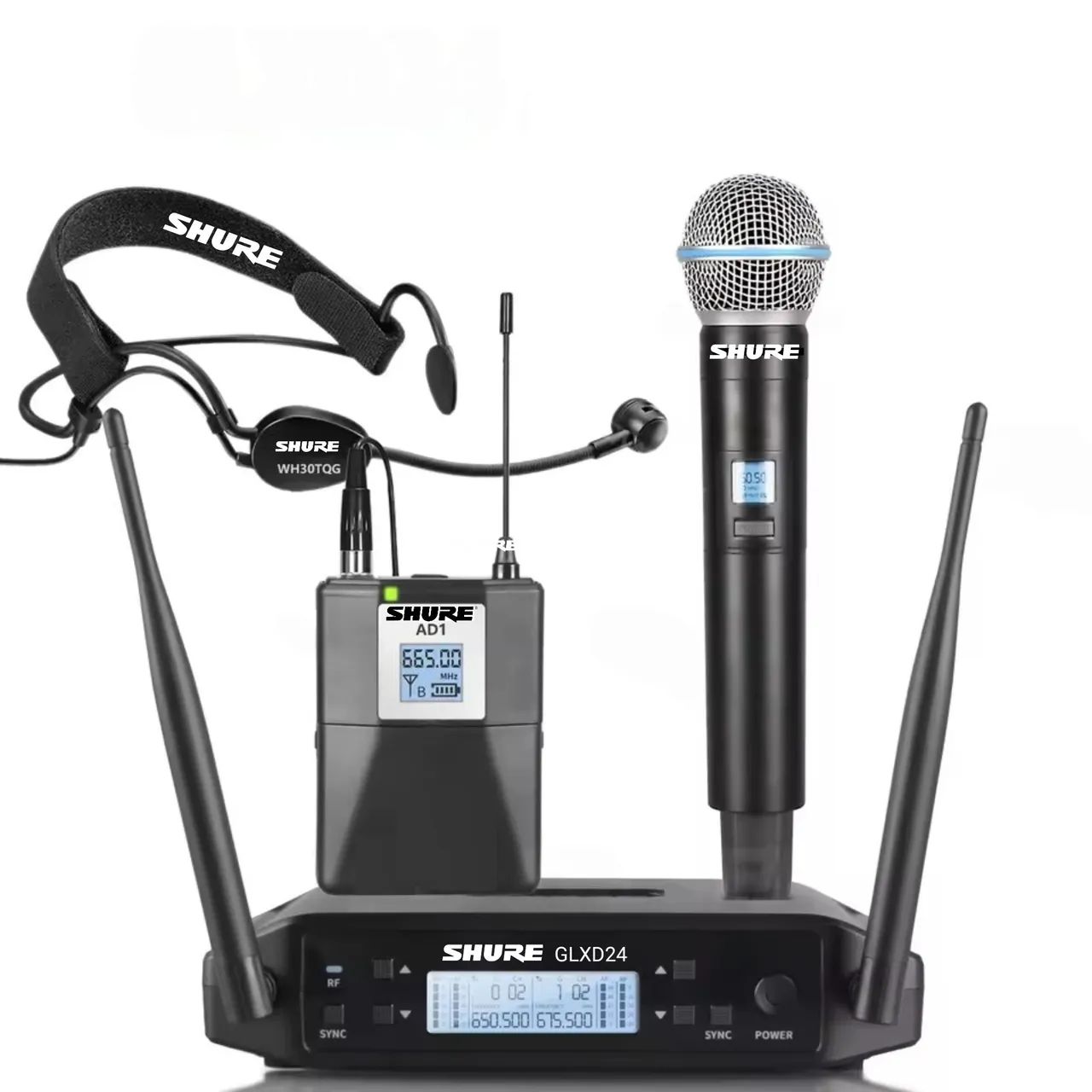 MICROFONE SHURE DUPLO GLXD24 