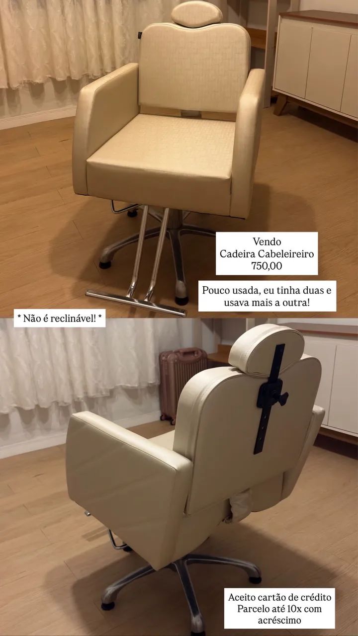 Cadeira Cabeleireiro Fixa 