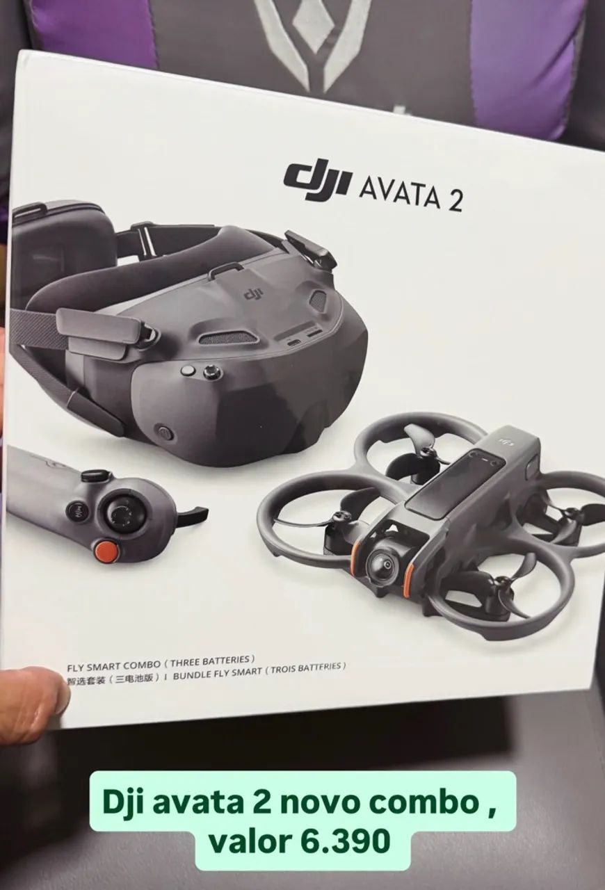 Drone dji avata 2 novo lacrado combo 