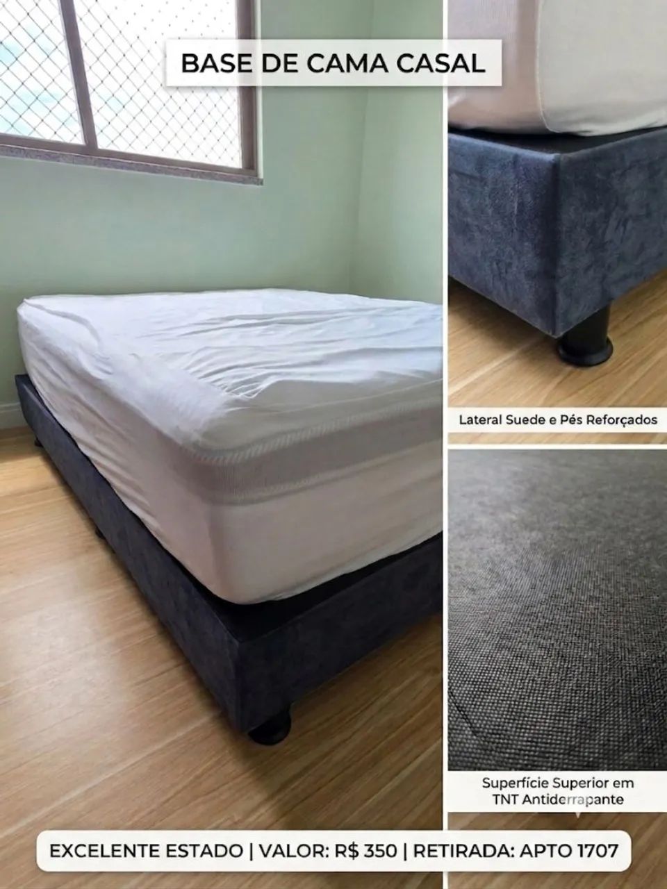 Base Cama Baú - Casal - Foto 2